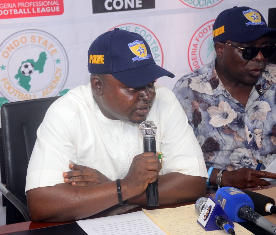 NPFL 2022/23 : Approval Of Akure Stadium Delights Sunshine Stars, Commissioner For Sports, Ologunloluwa Thankful To Akeredolu Government And Stakeholders NPFL 2022/23 : Approval Of Akure Stadium Delights Sunshine Stars, Commissioner For Sports, Ologunloluwa Thankful To Akeredolu Government And Stakeholders