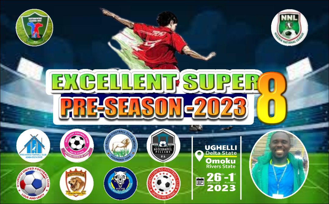 Excellent Super 8 Preseason Tournament Kick Off 26th January As Warri Wolves Tackles De Sapele Lions Excellent Super 8 Preseason Tournament Kick Off 26th January As Warri Wolves Tackles De Sapele Lions