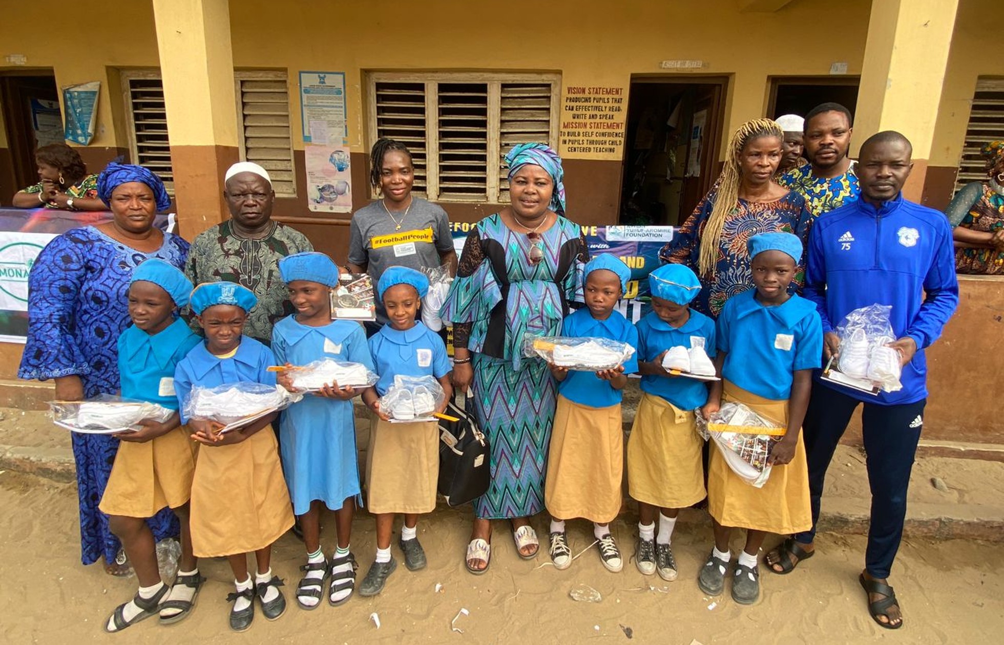 Ayisat Yusuf-Aromire: Former Super Falcons star donates learning materials to school 