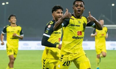Bartholomew Ogbeche’s hat-trick lifts Hyderabad to league summit