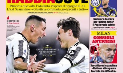 Today’s Papers – Juve purgatory, Roma warn Zaniolo