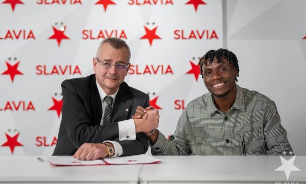 OFFICIAL: Igoh Ogbu joins Nigerian compatriot Peter Olayinka at Slavia Prague
