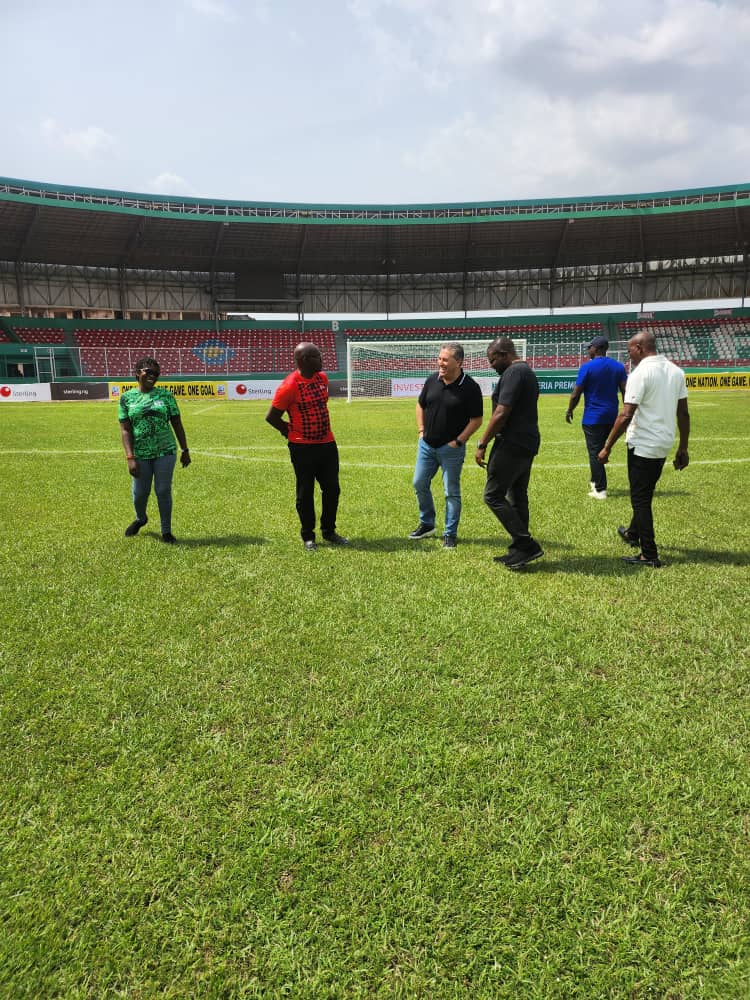 Super Eagles Manager Peseiro Inspects Ogbemudia Stadium, Impressed With Facilities