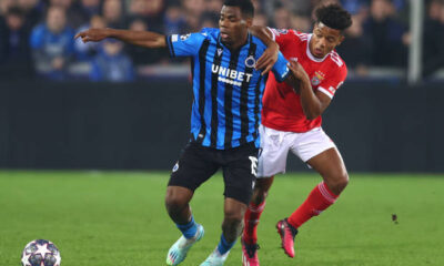 Onyedika’s Club Brugge Humbled by Benfica