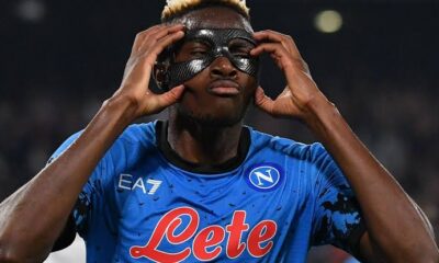 It’s the Mask! Osimhen-mania catches on in Napoli as fans cop memorabilia