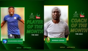 NPFL: Obioma and Monday Odigie win Player and coach of the month respectively NPFL: Obioma and Monday Odigie win Player and coach of the month respectively