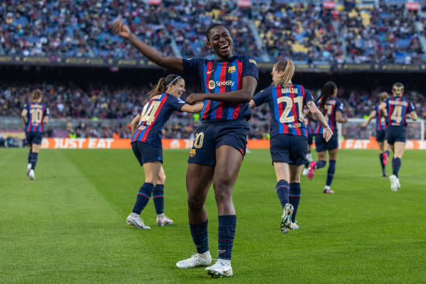 Oshoala Grabs Goal and Assist as Barcelona Progress, now Set to Face Chelsea in UWCL Semis Oshoala Grabs Goal and Assist as Barcelona Progress, now Set to Face Chelsea in UWCL Semis