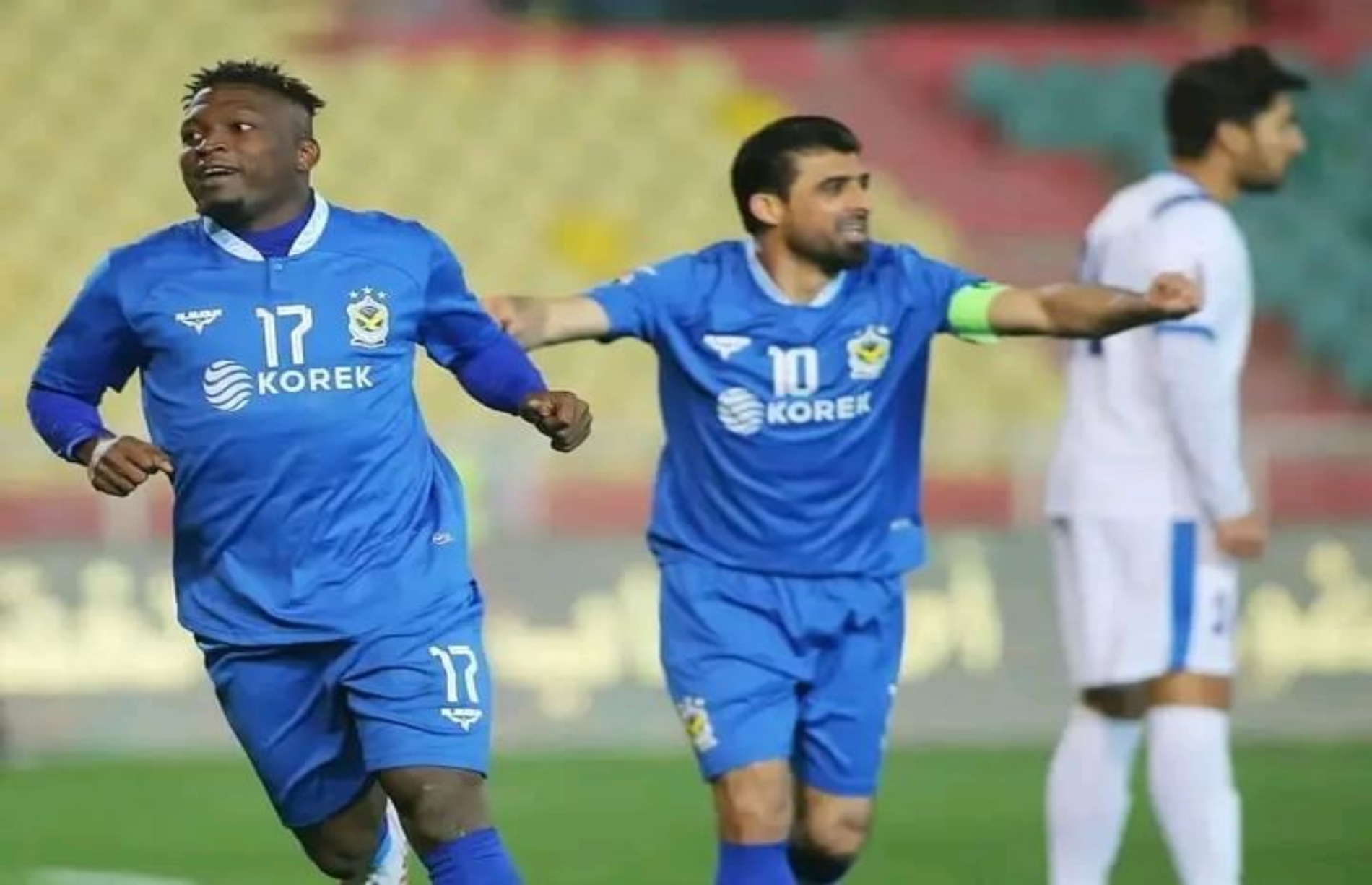 Nigeria striker Ndifreke Effiong scores winning goal for Al-Quwa Al-Jawiya Nigeria striker Ndifreke Effiong scores winning goal for Al-Quwa Al-Jawiya