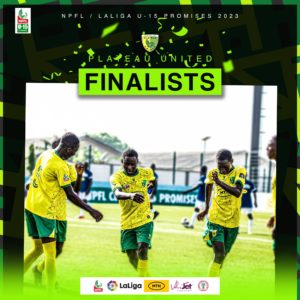 NPFL LaLiga U-15 Promise: Plateau United pip Sunshines to reach final NPFL LaLiga U-15 Promise: Plateau United pip Sunshines to reach final