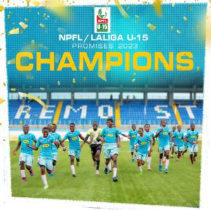 NPFL LaLiga U-15 Promise XI: 4 Remo Stars make list NPFL LaLiga U-15 Promise XI: 4 Remo Stars make list