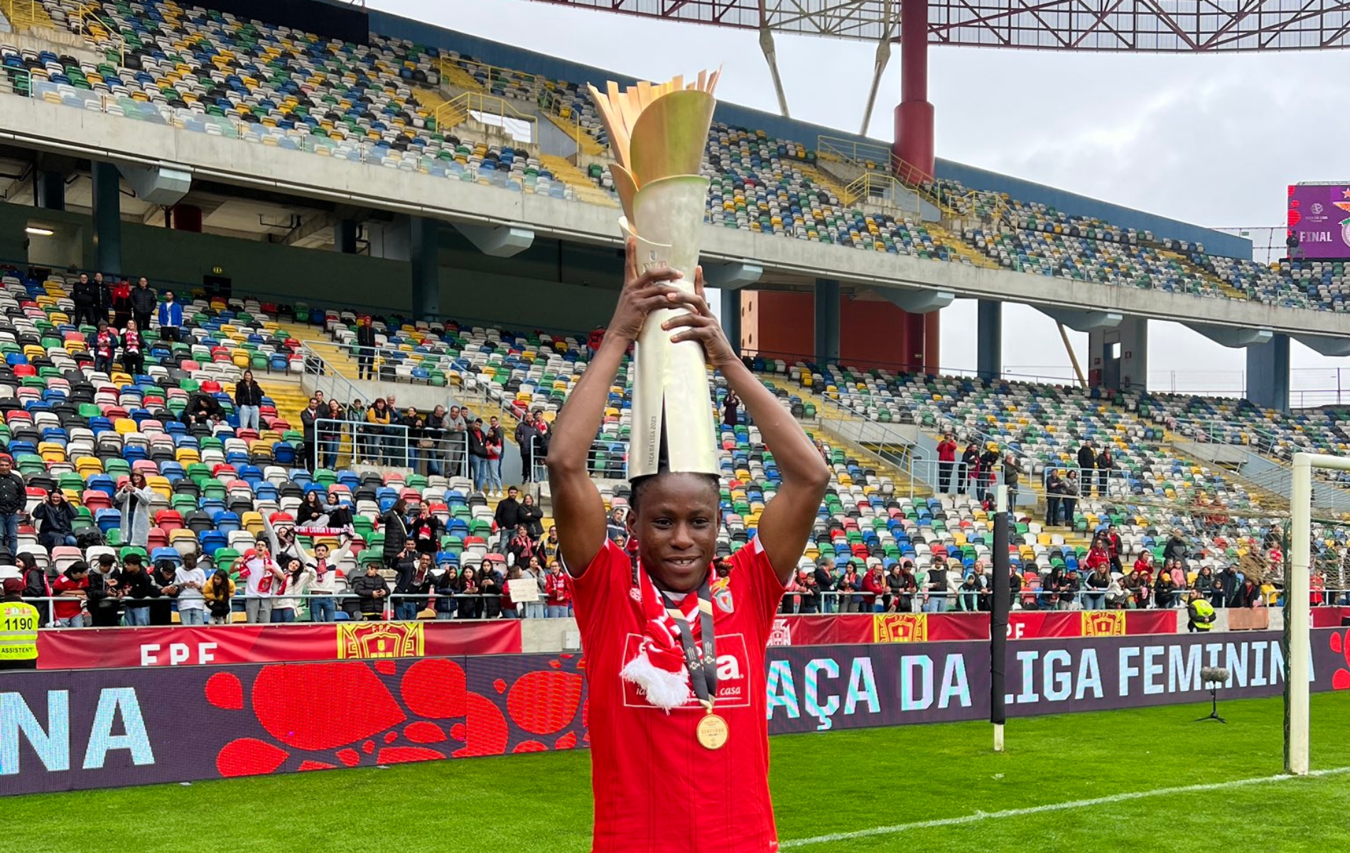 Christy Ucheibe wins another Portuguese title with Benfica Christy Ucheibe wins another Portuguese title with Benfica