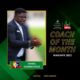 Ogunmodede congratulates his crew after winning the NPFL Coach of the Month Ogunmodede congratulates his crew after winning the NPFL Coach of the Month