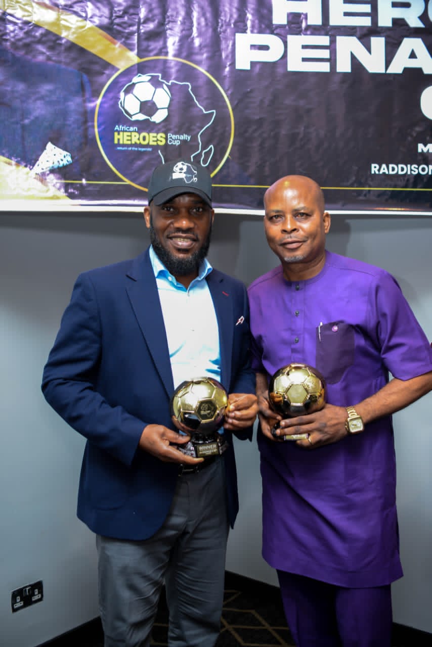 Okocha, Asamoah, Mboma Others To Feature For African Heroes Penalty Cup In Lagos Okocha, Asamoah, Mboma Others To Feature For African Heroes Penalty Cup In Lagos