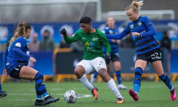 Joy Omewa’s goal lifts Fortuna Hjorring to Danish Elitedivisionen summit