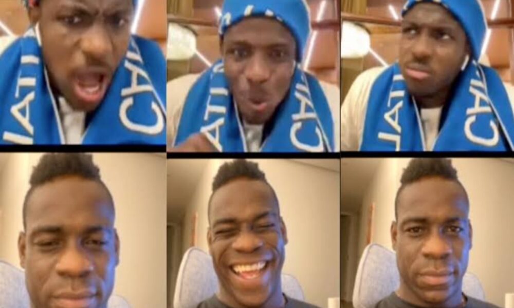 ‘You did something incredible’ -Balotelli lauds Osimhen on winning Scudetto with Napoli