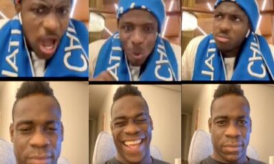 ‘You did something incredible’ -Balotelli lauds Osimhen on winning Scudetto with Napoli