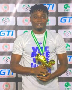 NPFL’23: Top scorer Obioma gets N3.2m, boot from Eunisell NPFL’23: Top scorer Obioma gets N3.2m, boot from Eunisell