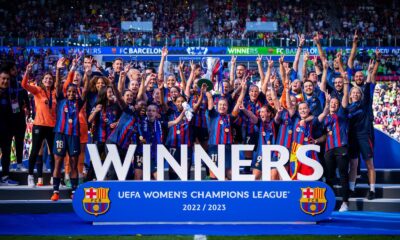 Barcelona Crowned European Champions, Oshoala Celebrates Second UWCL title Barcelona Crowned European Champions, Oshoala Celebrates Second UWCL title