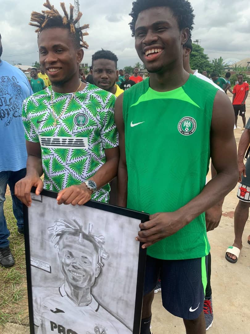 Who Says Dreams Don’t Come True, Daga Meets Samuel Chukwueze As One Of His Dreams Is Fulfilled Who Says Dreams Don’t Come True, Daga Meets Samuel Chukwueze As One Of His Dreams Is Fulfilled