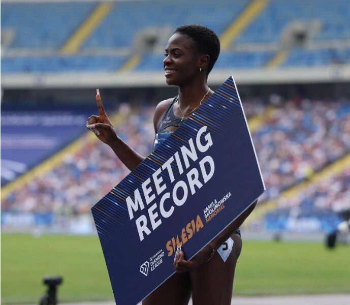 Tobi Amusan Shines At Silesia Diamond League, Sets New Meet Record En Route To World Championships Tobi Amusan Shines At Silesia Diamond League, Sets New Meet Record En Route To World Championships