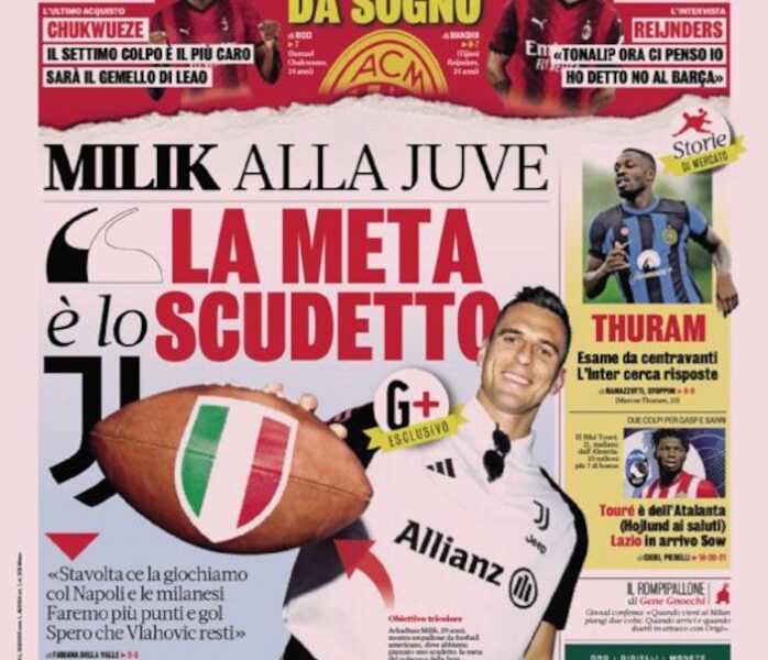 Today’s Papers – New Milan Devils, Sow for Lazio, Calvert-Lewin Roma
