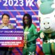 Nigeria forward Chinaza Uchendu celebrates Queen of the Match award with Gyeongju