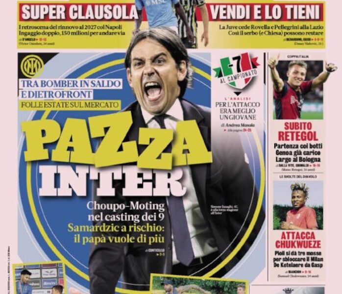 Today’s Papers – Crazy Inter, Osimhen clause, keep Vlahovic Today’s Papers – Crazy Inter, Osimhen clause, keep Vlahovic