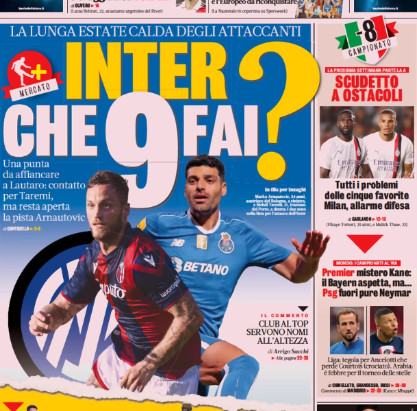 Today’s Papers – Osimhen stays, Inter search for a striker Today’s Papers – Osimhen stays, Inter search for a striker