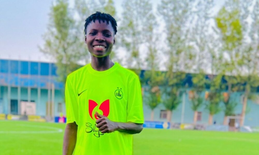Nigeria striker Anuoluwapo Salisu reacts on UEFA Women’s Champions League debut