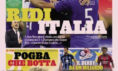 Today’s Papers – Italy are still alive, Pogba cut out Today’s Papers – Italy are still alive, Pogba cut out