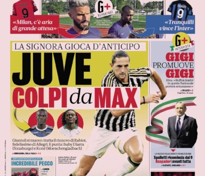Today’s Papers – Inzaghi for the star, Immobile captain, Del Piero dream Today’s Papers – Inzaghi for the star, Immobile captain, Del Piero dream
