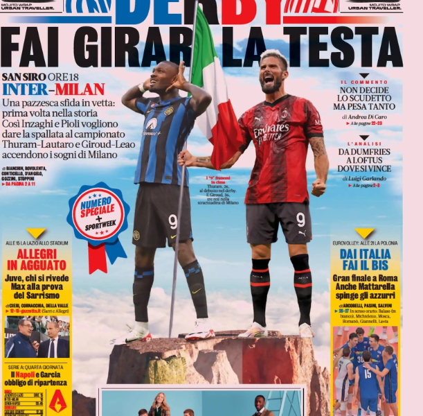 Today’s Papers – heads turn for Milan derby, ‘Allegri equals Pep’ Today’s Papers – heads turn for Milan derby, ‘Allegri equals Pep’