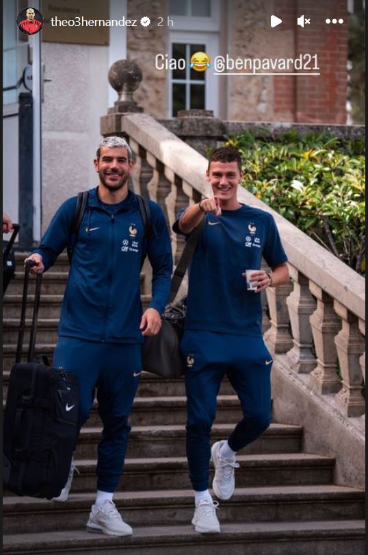 Picture: Theo sends message to Pavard ahead of Milan derby Picture: Theo sends message to Pavard ahead of Milan derby