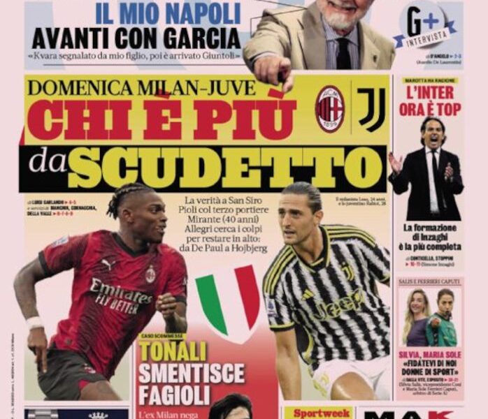Today’s Papers – Milan-Juve for Scudetto, ADL slams Osimhen and Giuntoli Today’s Papers – Milan-Juve for Scudetto, ADL slams Osimhen and Giuntoli