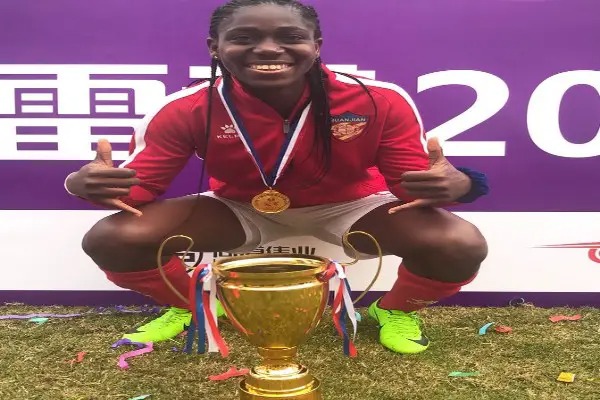 Asisat Oshoala Shines Bright: Secures Double Delight in Chinese Women’s Super Cup Triumph Asisat Oshoala Shines Bright: Secures Double Delight in Chinese Women’s Super Cup Triumph