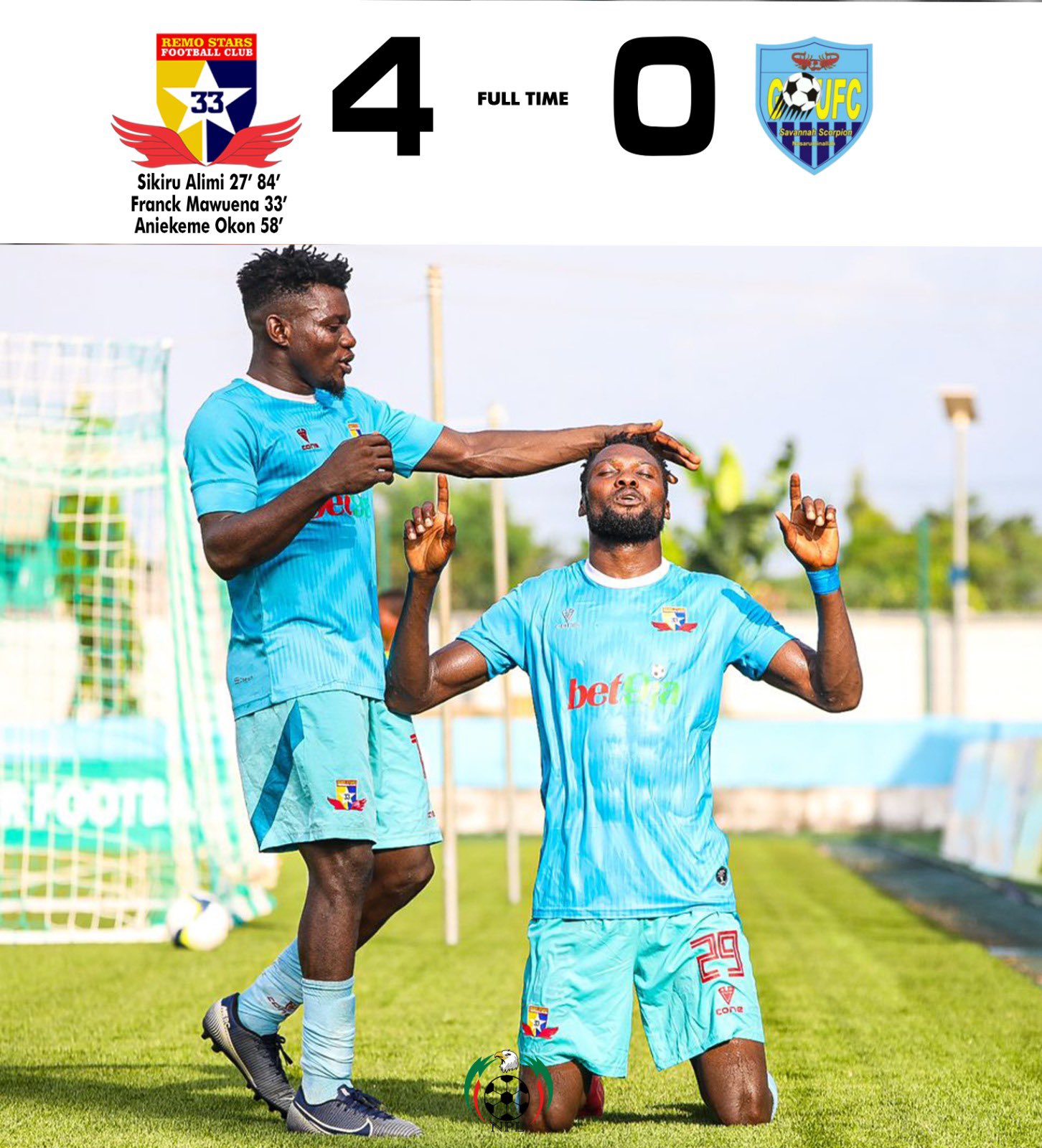 NPFL: Remo Stars put Gombe United to the sword NPFL: Remo Stars put Gombe United to the sword