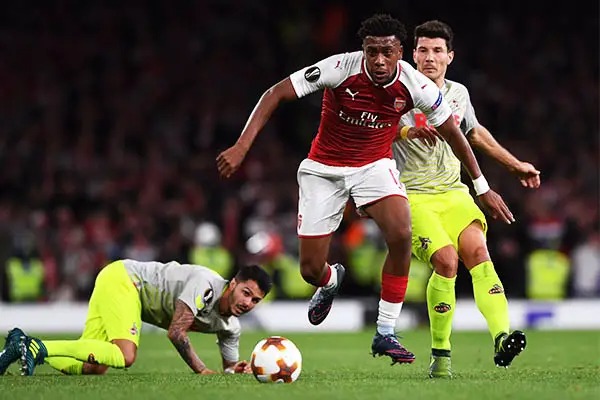 Alex Iwobi Radiates Joy as Arsenal Triumphs in UEFA Europa League Opener Against Cologne Alex Iwobi Radiates Joy as Arsenal Triumphs in UEFA Europa League Opener Against Cologne