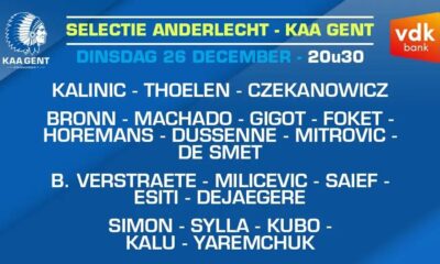 Simon, Esiti, and Kalu Included in Gent Squad for Boxing Day Clash Against Anderlecht