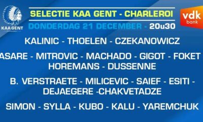 Nigerian Trio Simon, Esiti, and Kalu Selected for Gent’s Squad in Showdown Against Charleroi