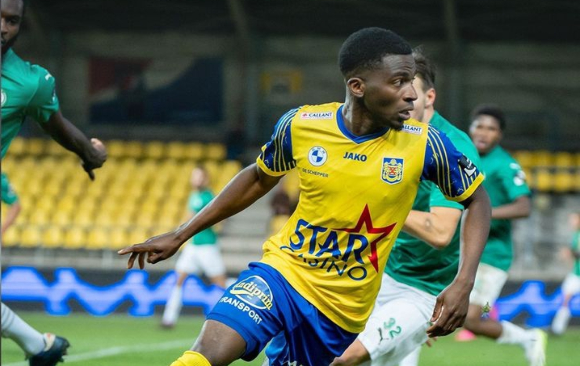 Nigeria striker Taofeek Ismaheel bangs goal for SK Beveren