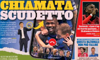 Today’s Papers – Inter Scudetto call, Derby d’Italia on horizon