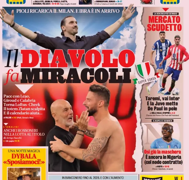 Today’s Papers – Milan make miracles, Fagioli renews with Juventus Today’s Papers – Milan make miracles, Fagioli renews with Juventus
