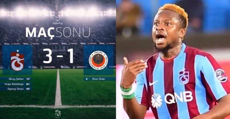 Ogenyi Onazi Delivers Late Heroics with First Goal of the Season in Trabzonspor’s Thrilling Victory Ogenyi Onazi Delivers Late Heroics with First Goal of the Season in Trabzonspor’s Thrilling Victory
