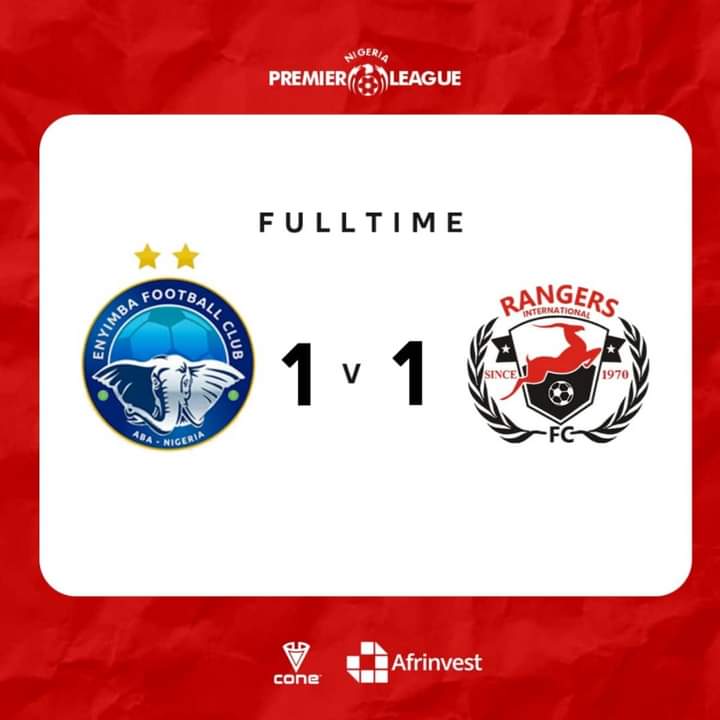 Rangers score late to earn a point in Aba against Enyimba Rangers score late to earn a point in Aba against Enyimba