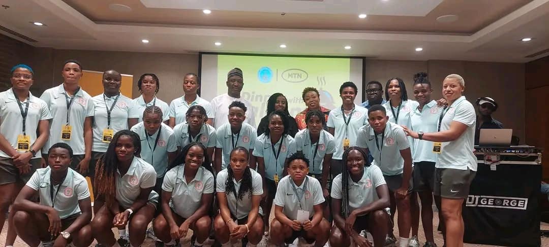 MTN Hosts Super Falcons At Transcorp Hilton, Rewards Them With Generous Gifts Following Convincing Victory Over Cape Verde MTN Hosts Super Falcons At Transcorp Hilton, Rewards Them With Generous Gifts Following Convincing Victory Over Cape Verde