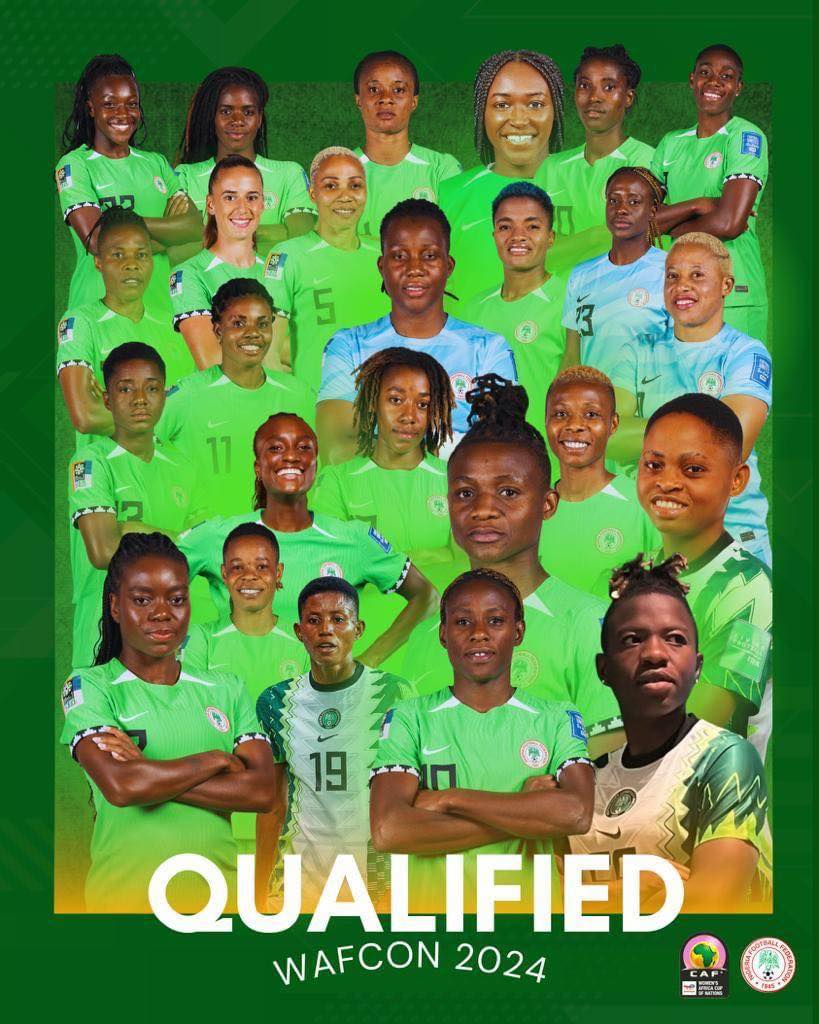 Super Falcons Soar in Majestic Style, Secure 13th Women AFCON Spot Super Falcons Soar in Majestic Style, Secure 13th Women AFCON Spot