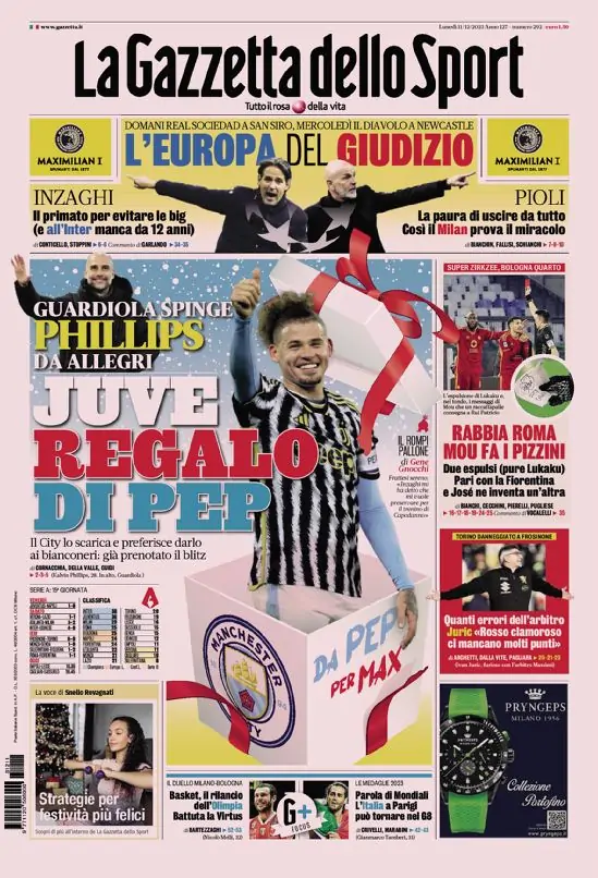 Today’s Papers – Pep gift for Juve, Roma rage, pile-up for fourth Today’s Papers – Pep gift for Juve, Roma rage, pile-up for fourth
