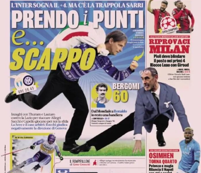 Today’s Papers – Sarri trap for Inter, Osimhen takes fourth, Vlahovic crisis Today’s Papers – Sarri trap for Inter, Osimhen takes fourth, Vlahovic crisis