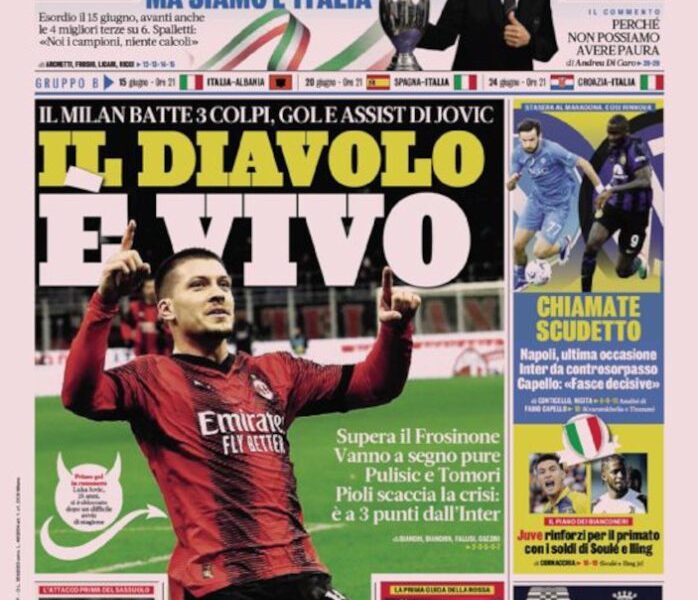 Today’s Papers – Milan are alive, tough for Italy, Napoli-Inter for Scudetto Today’s Papers – Milan are alive, tough for Italy, Napoli-Inter for Scudetto