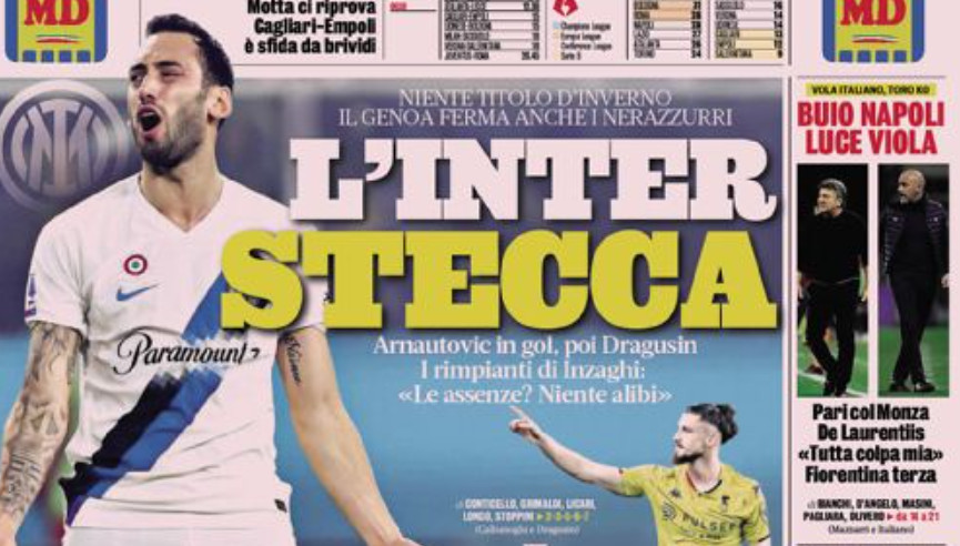 Today’s Papers – Inter hit brakes, Napoli chaos, Buffon exclusive Today’s Papers – Inter hit brakes, Napoli chaos, Buffon exclusive